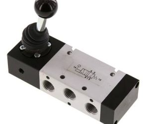 5/2 HAND DRAW VALVE (SPRING RETURN)	1/4"