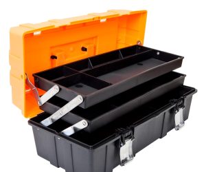 PLASTIC TOOL BOXES WITH ORGANIZER